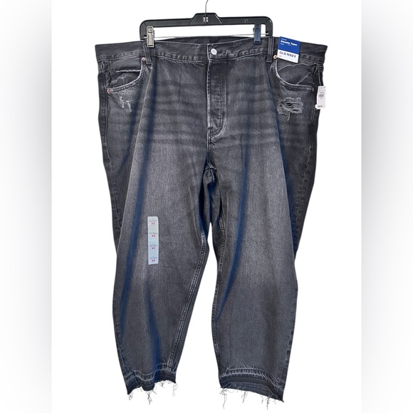 Old Navy Denim - NWT Old Navy distressed high rise slouchy tapered ankle jeans, plus size 24
